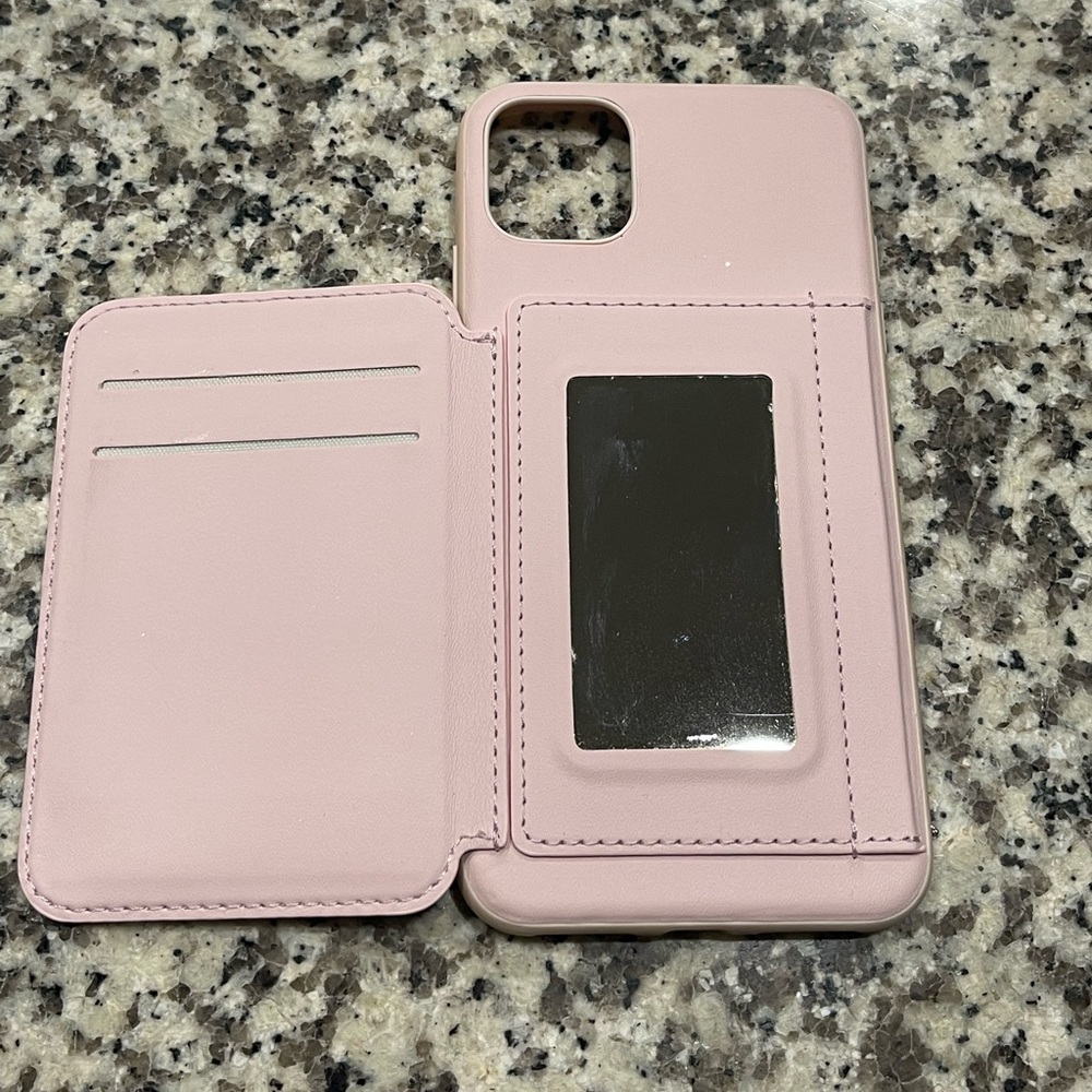 11 Pro Max Wallet/Mirror Leather Case
